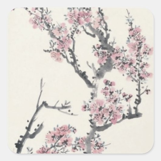 Sticker Carré Apricot (Devant)