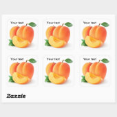 Sticker Carré Apricots frais (Feuille)