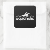 Sticker Carré Aquaholic (Sac)