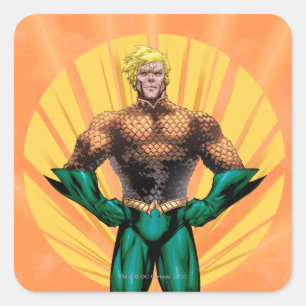 Sticker Carré Aquaman Standing