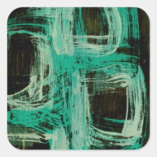 Sticker Carré Aquamarine Windows I (Devant)