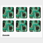 Sticker Carré Aquamarine Windows I (Feuille)