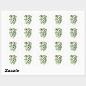 Sticker Carré Aquarell Styrie Armoiries Panther Autriche (Feuille)