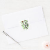 Sticker Carré Aquarell Styrie Armoiries Panther Autriche (Enveloppe)