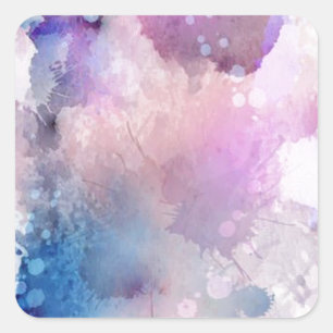 Sticker Carré Aquarelle