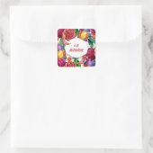 Sticker Carré Aquarelle de l'Aïd Moubarak (Sac)