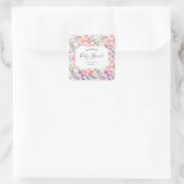 Sticker Carré Aquarelle Dreamy Floral | BABY SHOWER (Sac)