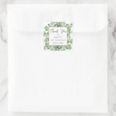 Sticker Carré Aquarelle Eucalyptus Folithe Anniversaire (Sac)