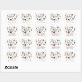 Sticker Carré Aquarelle Illustrée Baking Spirits (Feuille)
