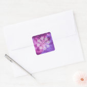 Sticker Carré Aquarelle Mandala Galaxy Mehndi (Enveloppe)