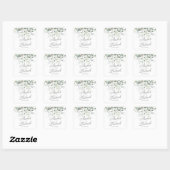 Sticker Carré Aquarelle Mariage de feuillage (Feuille)