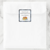 Sticker Carré Aquarelle Merci Pancake Brunch (Sac)