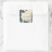 Sticker Carré Aquarelle moderne produit branches abstraites (Sac)