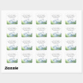 Sticker Carré Aquarelle - Prières pour bébé (Feuille)
