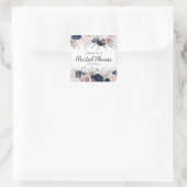 Sticker Carré Aquarelle romantique Roses roses rose Fête des mar (Sac)