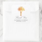 Sticker Carré Aquarelle Serene Palm Tree | MERCI (Sac)