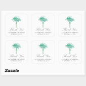 Sticker Carré Aquarelle Serene Palm Tree | MERCI (Feuille)
