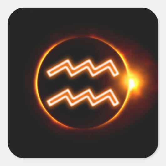 Sticker Carré Aquarius (Devant)