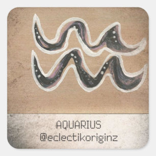 Sticker Carré Aquarius