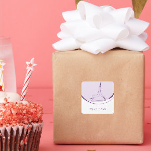 Sticker Carré Arabesque sur le réformateur   Couleur