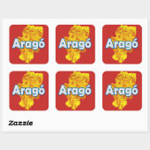 Sticker Carré Aragon (Feuille)