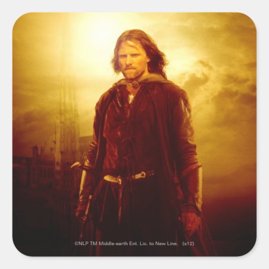 Sticker Carré Aragorn Glowing (Devant)