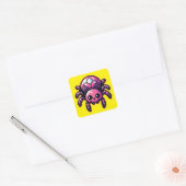 Sticker Carré Araignée Pixel mignonne (Enveloppe)