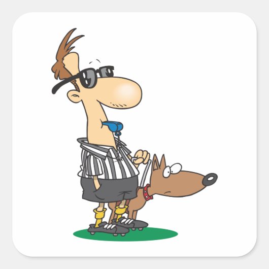 Sticker Carré Arbitre aveugle (Devant)