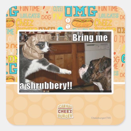 Sticker Carré Arbre (Devant)