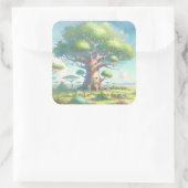 Sticker Carré Arbre Baobab & Citation (Sac)