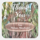 Sticker Carré Arbre de Tule Merci Oaxaca OAX1 (Devant)