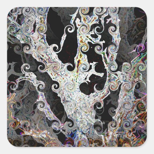 STICKER CARRÉ ARBRES (Devant)