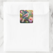 Sticker Carré Arc en arc-en-ciel Jay Imaginaire Bird (Sac)