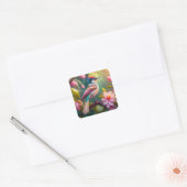 Sticker Carré Arc en arc-en-ciel Jay Imaginaire Bird (Enveloppe)