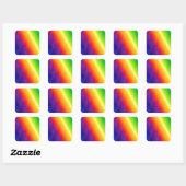 Sticker Carré Arc-en-ciel (Feuille)