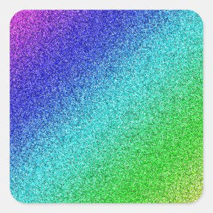 Sticker Carré Arc-en-ciel