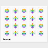 Sticker Carré Arc-en-ciel (Feuille)