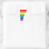 Sticker Carré arc-en-ciel (Sac)