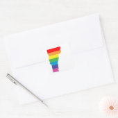 Sticker Carré arc-en-ciel (Enveloppe)