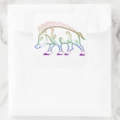 Sticker Carré Arc-en-ciel (Sac)