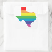 Sticker Carré arc-en-ciel texan (Sac)