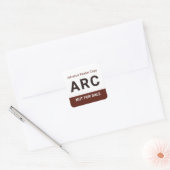 Sticker Carré ARC Not for Sale Advance Reader Copy Book Author (Enveloppe)