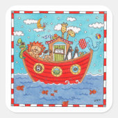 Sticker Carré Arche de Noé (Devant)