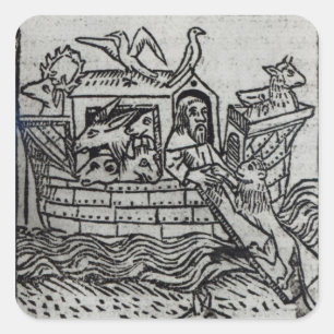 Sticker Carré Arche de Noé