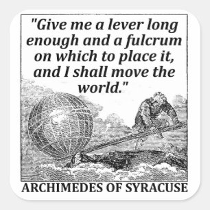 Sticker Carré Archimedes Lever