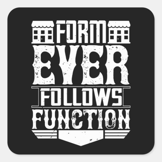Sticker Carré Architect - Fonction Form Ever Suit (Devant)