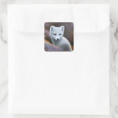 Sticker Carré Arctic Fox (Sac)