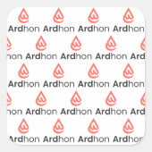 Sticker Carré Ardhon - wear your style, your way throw pillow (Devant)