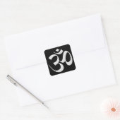 Sticker Carré Argent Om (Enveloppe)