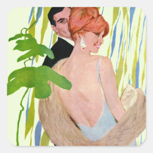 Sticker Carré Argent sur son esprit